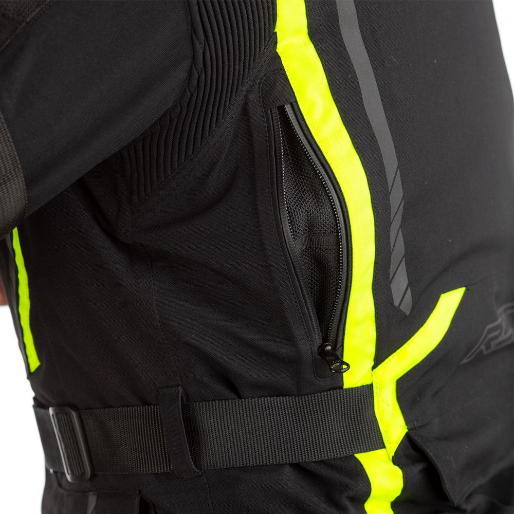 RST Pro Series Pathfinder CE Touring Textile Jacket Black / Fluo Yellow - FREE UK Shipping, FREE 365 Day Returns | Moto Central