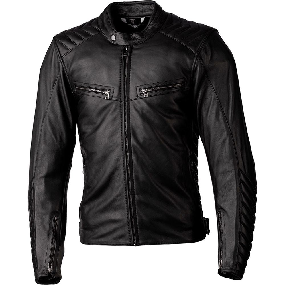 RST Roadster 3 CE Leather Jacket Black