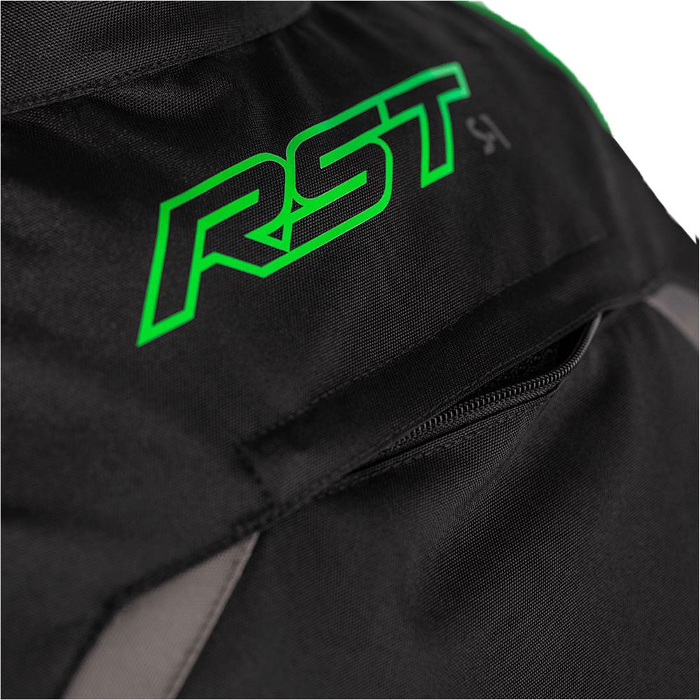 RST S1 CE Textile Jacket Black / Grey / Neon Green - FREE UK Shipping, FREE 365 Day Returns | Moto Central