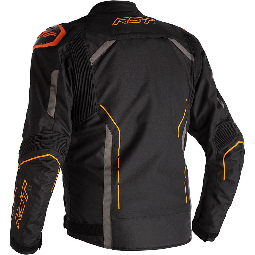 RST S1 CE Textile Jacket Black / Grey / Neon Orange - FREE UK Shipping, FREE 365 Day Returns | Moto Central