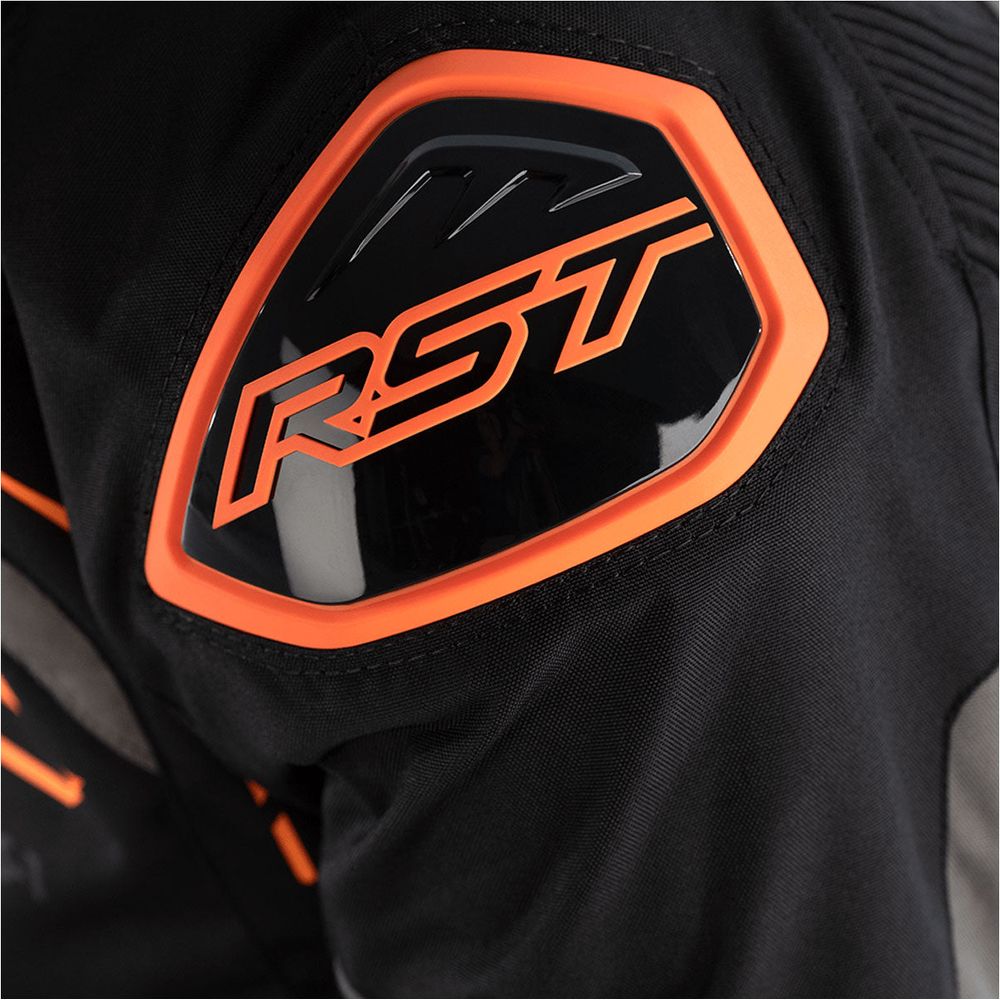 RST S1 CE Textile Jacket Black / Grey / Neon Orange - FREE UK Shipping, FREE 365 Day Returns | Moto Central