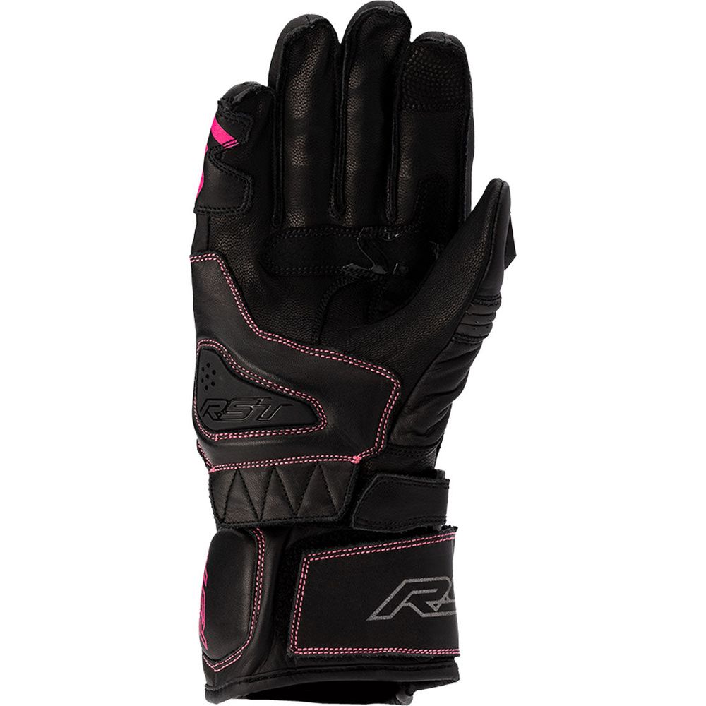 RST S1 CE Ladies Gloves Black / Neon Pink