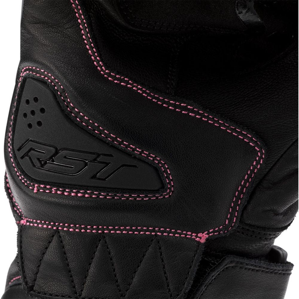 RST S1 CE Ladies Gloves Black / Neon Pink