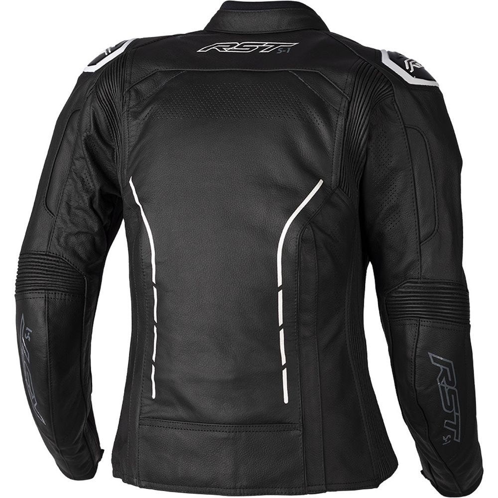 RST S1 CE Ladies Leather Jacket Black / White