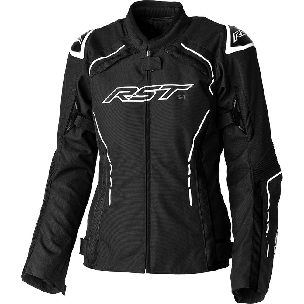 RST S1 CE Ladies Textile Jacket Black / White