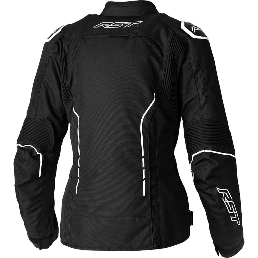 RST S1 CE Ladies Textile Jacket Black / White - FREE UK Shipping, FREE 365 Day Returns | Moto Central