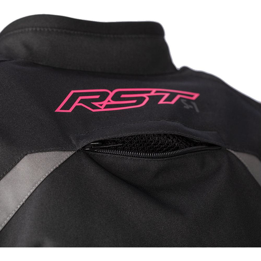 RST S1 CE Ladies Textile Jacket Black / Neon Pink