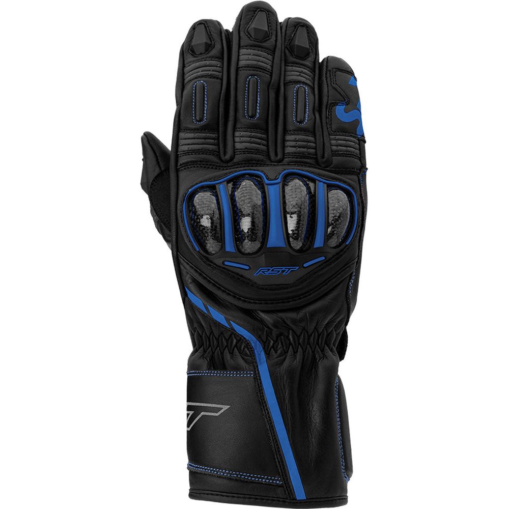 RST S1 CE Gloves Black / Grey / Neon Blue