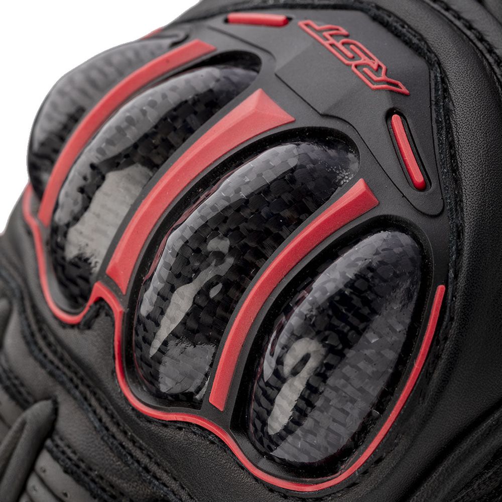 RST S1 CE Gloves Black / Grey / Red - FREE UK Shipping, FREE 365 Day Returns | Moto Central