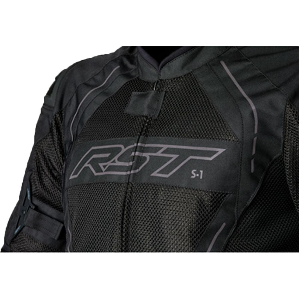 RST S1 Mesh CE Textile Jacket Black / Black - FREE UK Shipping, FREE 365 Day Returns | Moto Central