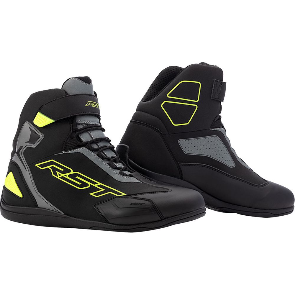 RST Sabre Moto Shoe CE Boots Black / Grey / Fluo Yellow