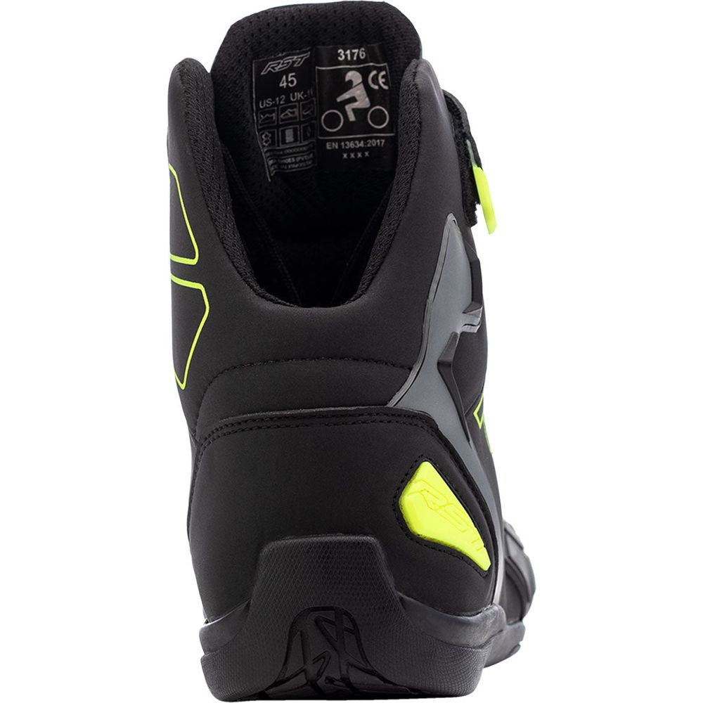 RST Sabre Moto Shoe CE Boots Black / Grey / Fluo Yellow