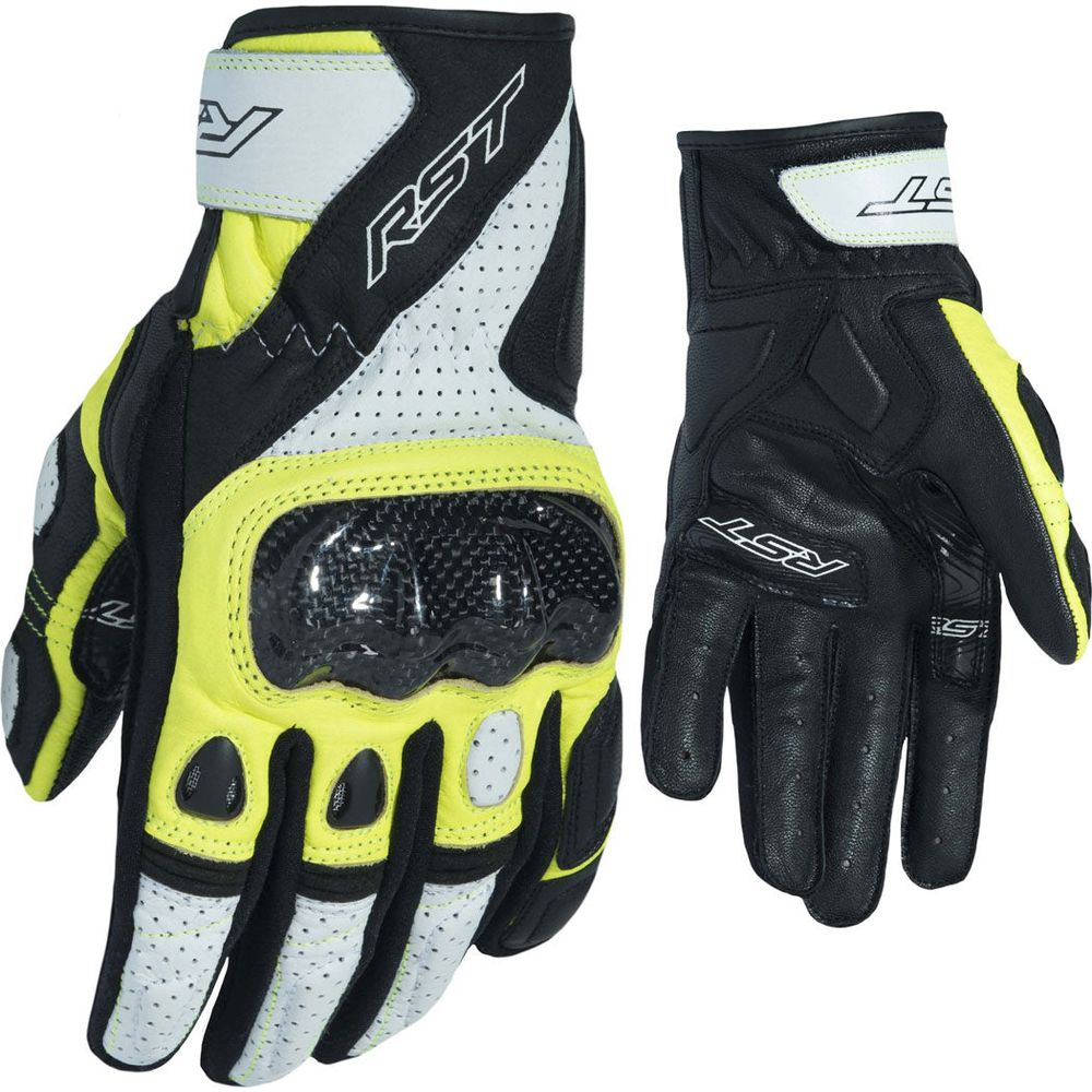 RST Stunt 3 CE Gloves Black / Fluo Yellow