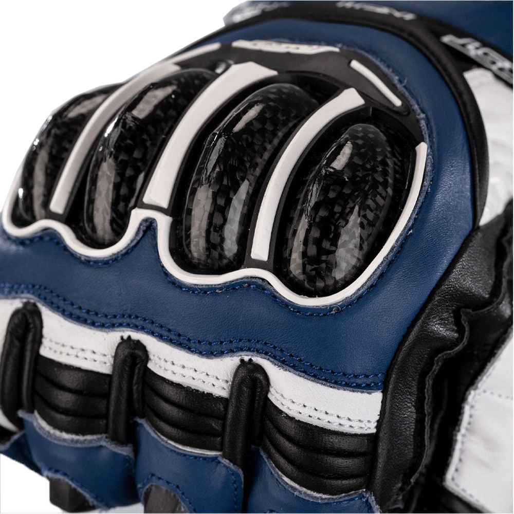 RST Tractech Evo 4 CE Gloves Blue / White / Black - FREE UK Shipping, FREE 365 Day Returns | Moto Central