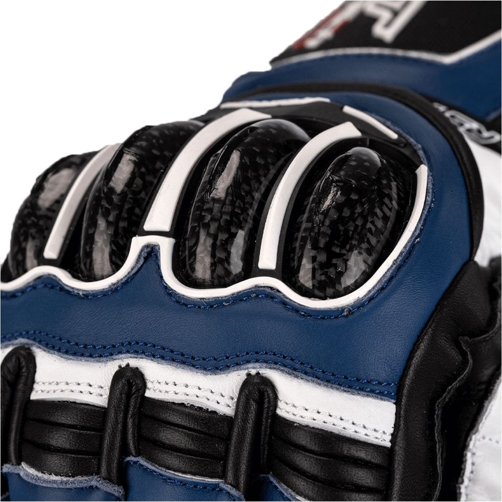 RST Tractech Evo 4 CE Gloves Blue / White / Black - FREE UK Shipping, FREE 365 Day Returns | Moto Central