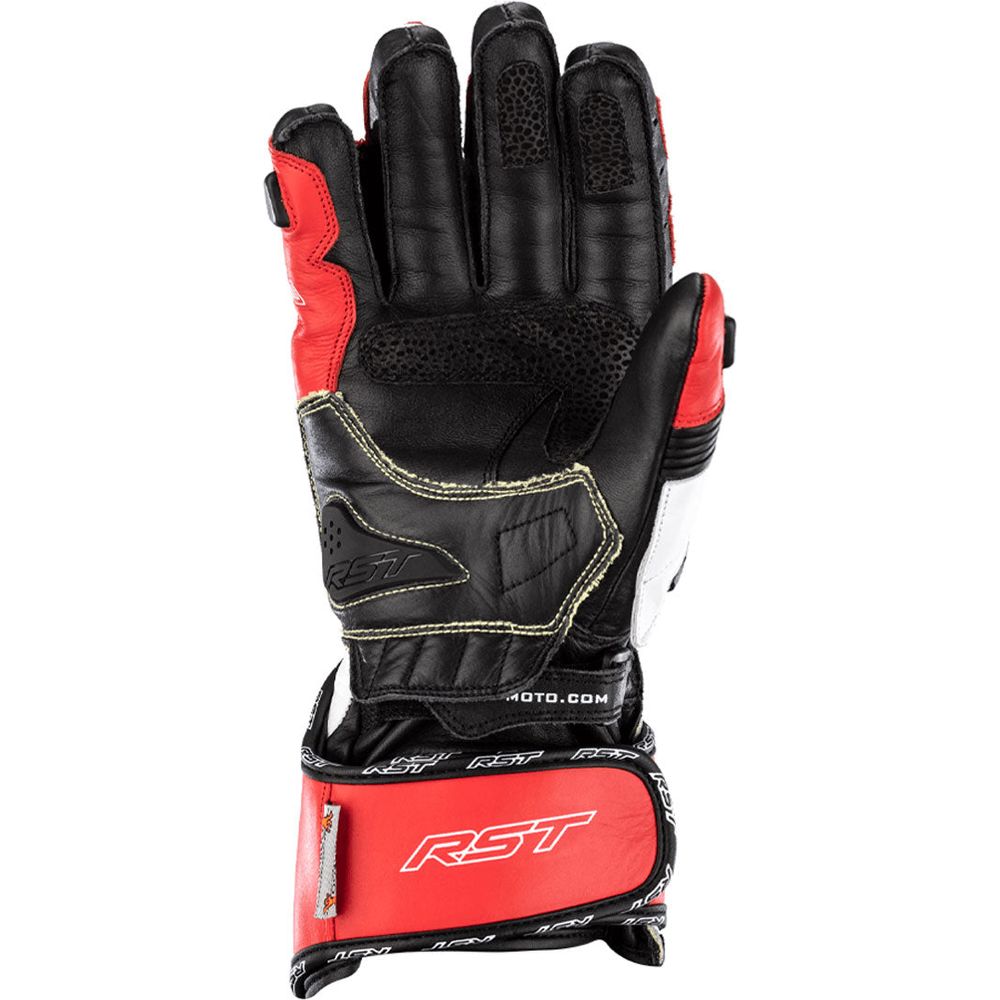 RST Tractech Evo 4 CE Gloves Red / White / Black - FREE UK Shipping, FREE 365 Day Returns | Moto Central