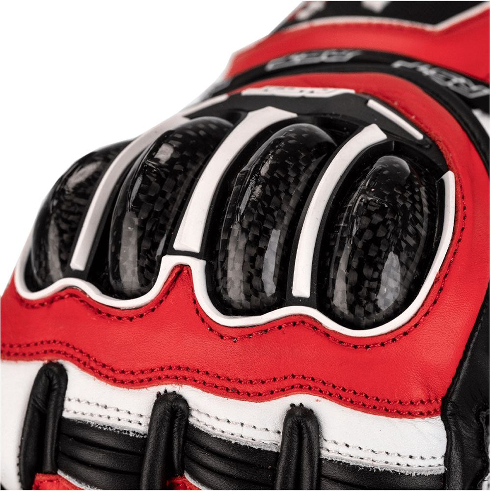 RST Tractech Evo 4 CE Gloves Red / White / Black - FREE UK Shipping, FREE 365 Day Returns | Moto Central