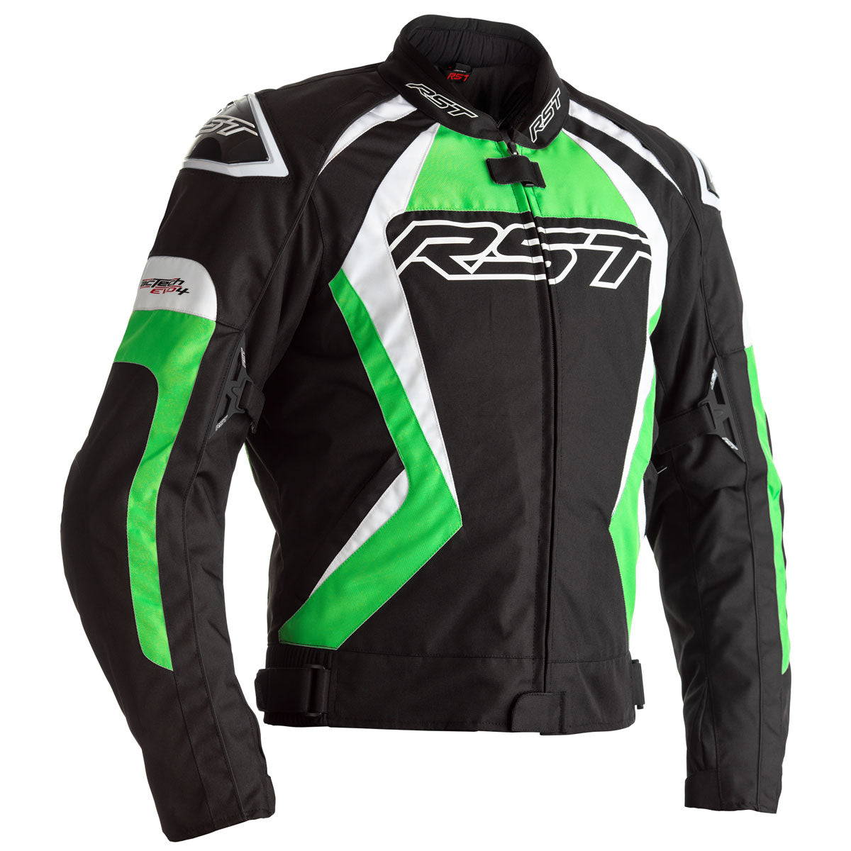 RST Tractech Evo 4 CE Textile Jacket Black / Green / White