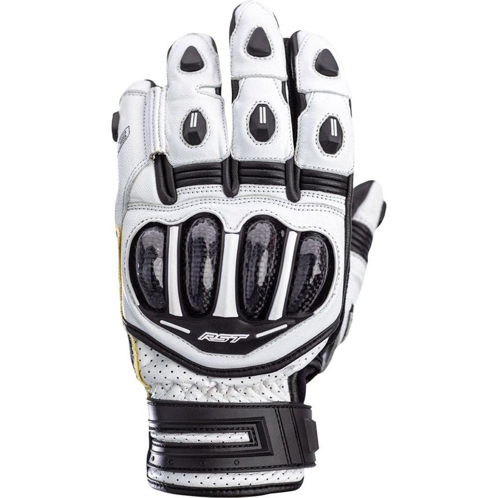 RST Tractech Evo 4 Short CE Gloves White / White / Black