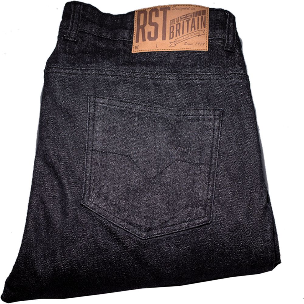 RST Tapered-Fit CE Textile Jeans Black Denim - FREE UK Shipping, FREE 365 Day Returns | Moto Central