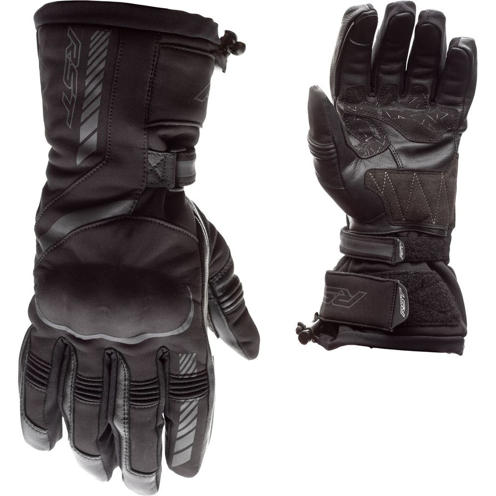 RST Atlas CE Waterproof Gloves Black  - FREE UK Shipping, FREE 365 Day Returns | Moto Central