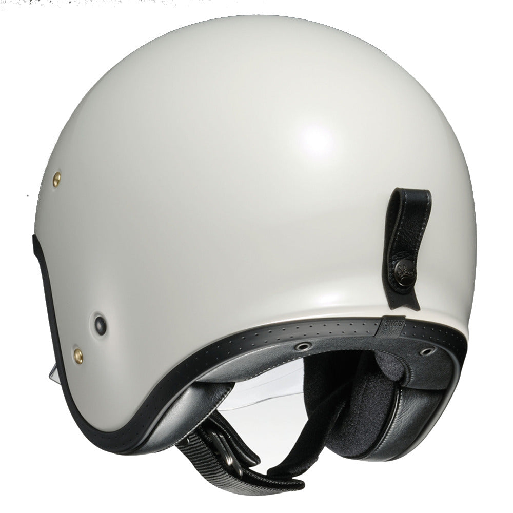 Shoei J.O Plain Open Face Helmet Off White