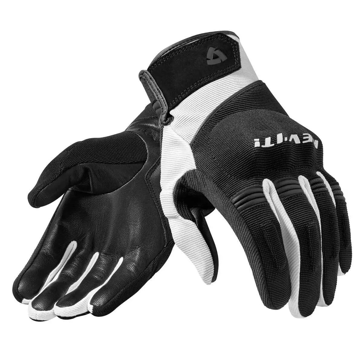 Revit Mosca Textile Gloves Black / White  - FREE UK Shipping, FREE 365 Day Returns | Moto Central