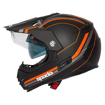 Spada Intrepid Delta Full Face Helmet Black / Orange  - FREE UK Shipping, FREE 365 Day Returns | Moto Central