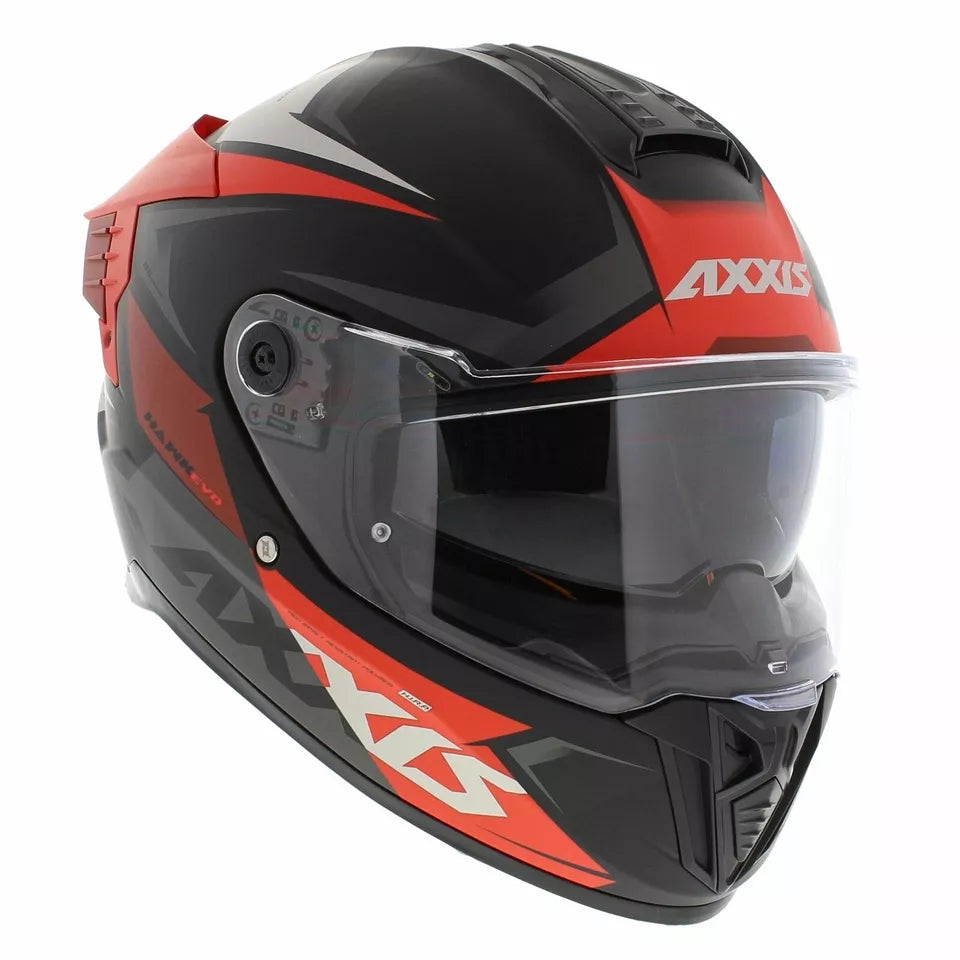 Axxis Hawk Evo SV Ixil B15 Full Face Helmet Matt Red