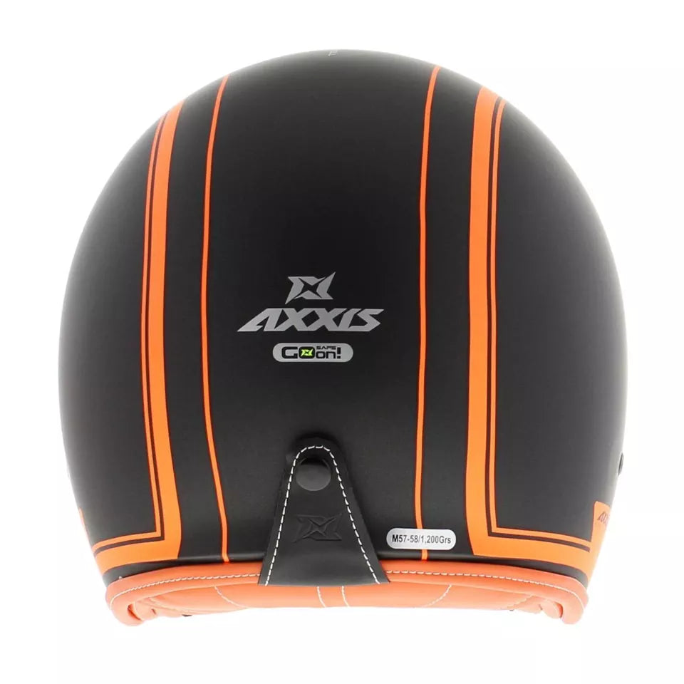 Axxis Hornet SV Royal A4 Open Face Helmet Matt Fluo Orange