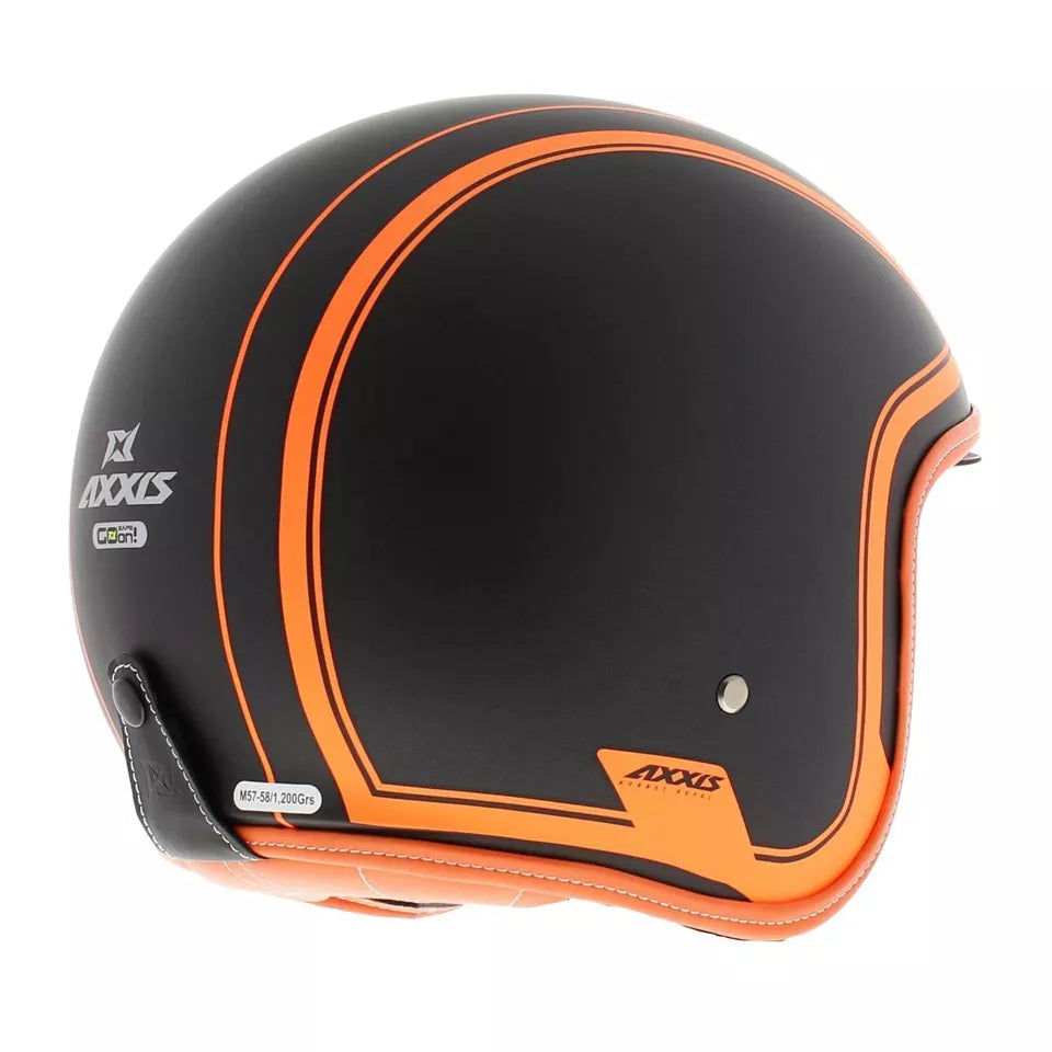 Axxis Hornet SV Royal A4 Open Face Helmet Matt Fluo Orange