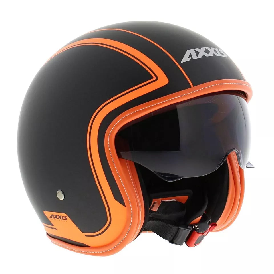 Axxis Hornet SV Royal A4 Open Face Helmet Matt Fluo Orange