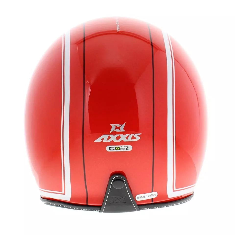 Axxis Hornet SV Royal A5 Open Face Helmet Gloss Pearl Red - FREE UK Shipping, FREE 365 Day Returns | Moto Central