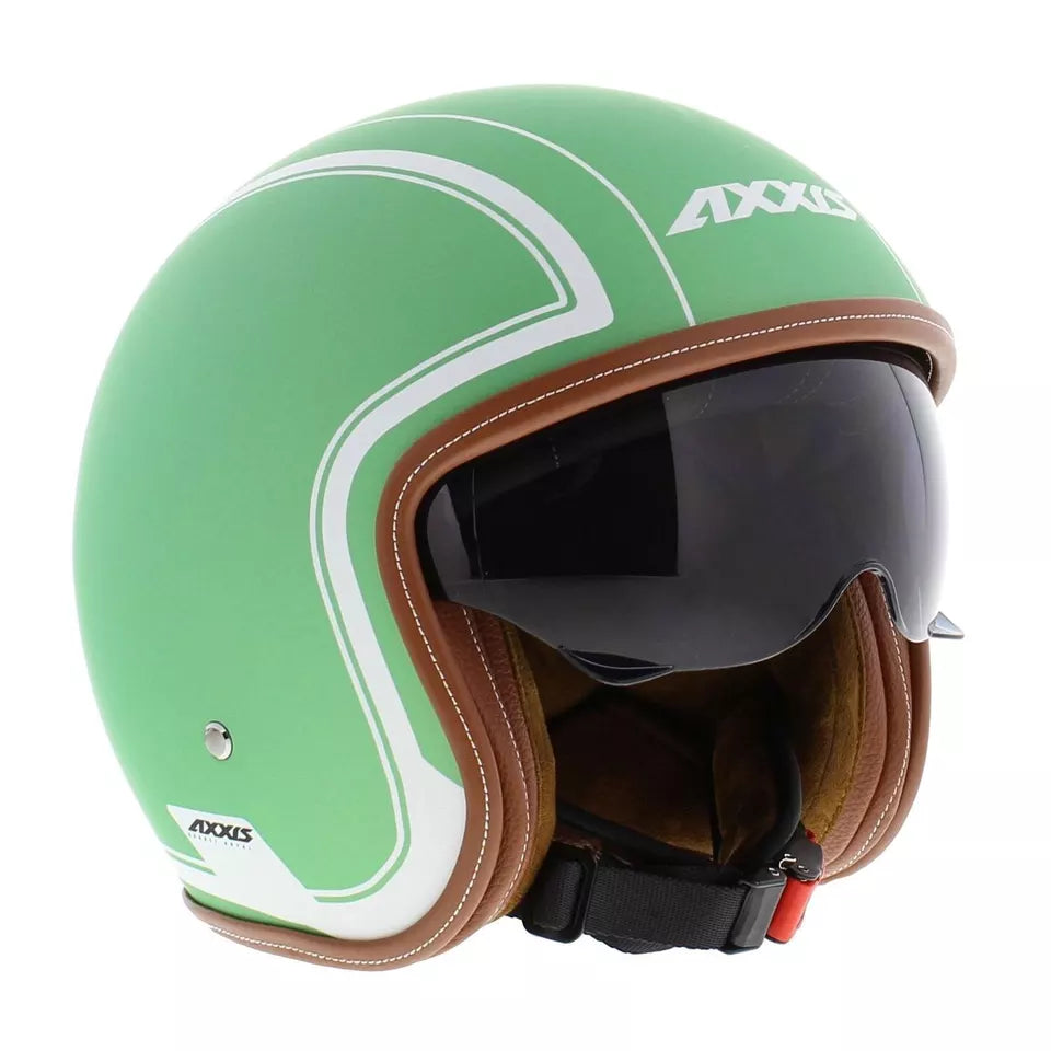 Axxis Hornet SV Royal A6 Open Face Helmet Matt Green