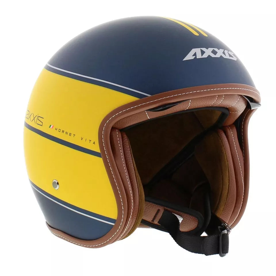 Axxis Hornet SV Vita C3 Open Face Helmet Matt Yellow