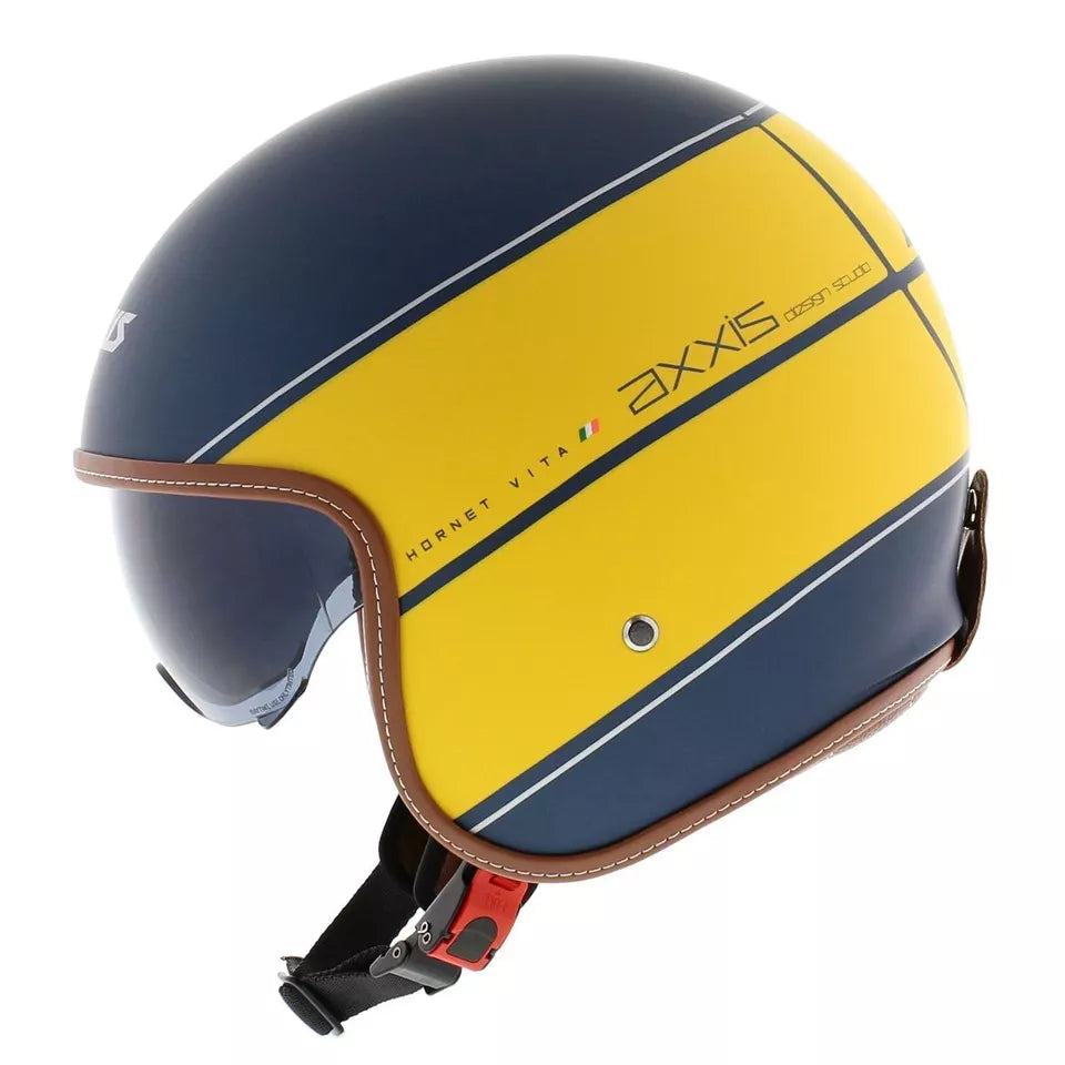 Axxis Hornet SV Vita C3 Open Face Helmet Matt Yellow