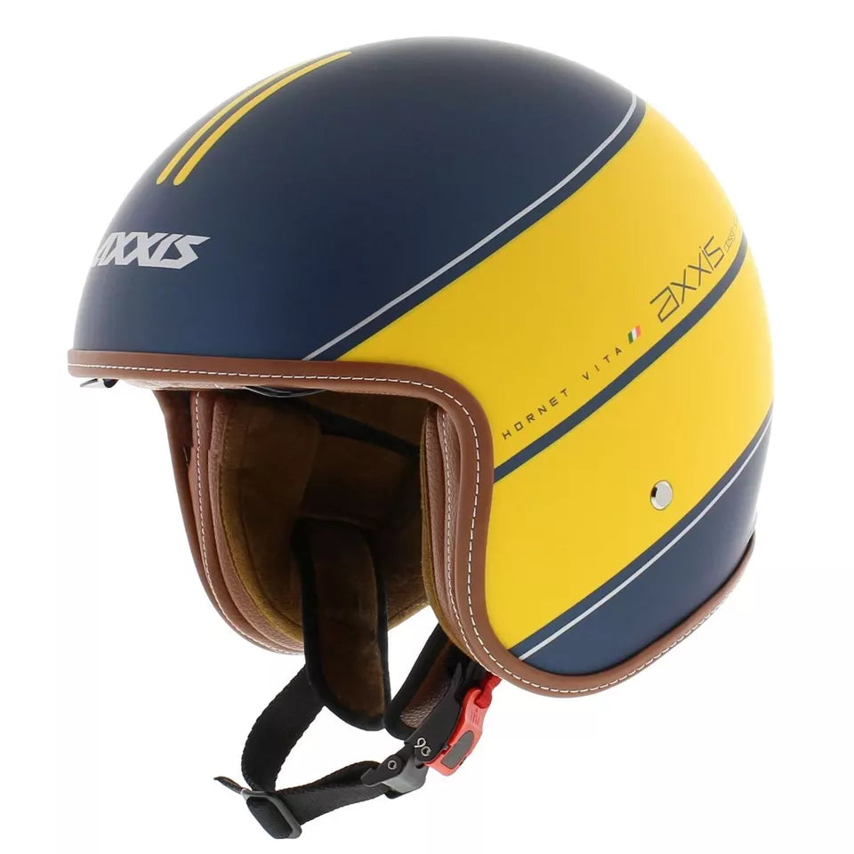 Axxis Hornet SV Vita C3 Open Face Helmet Matt Yellow