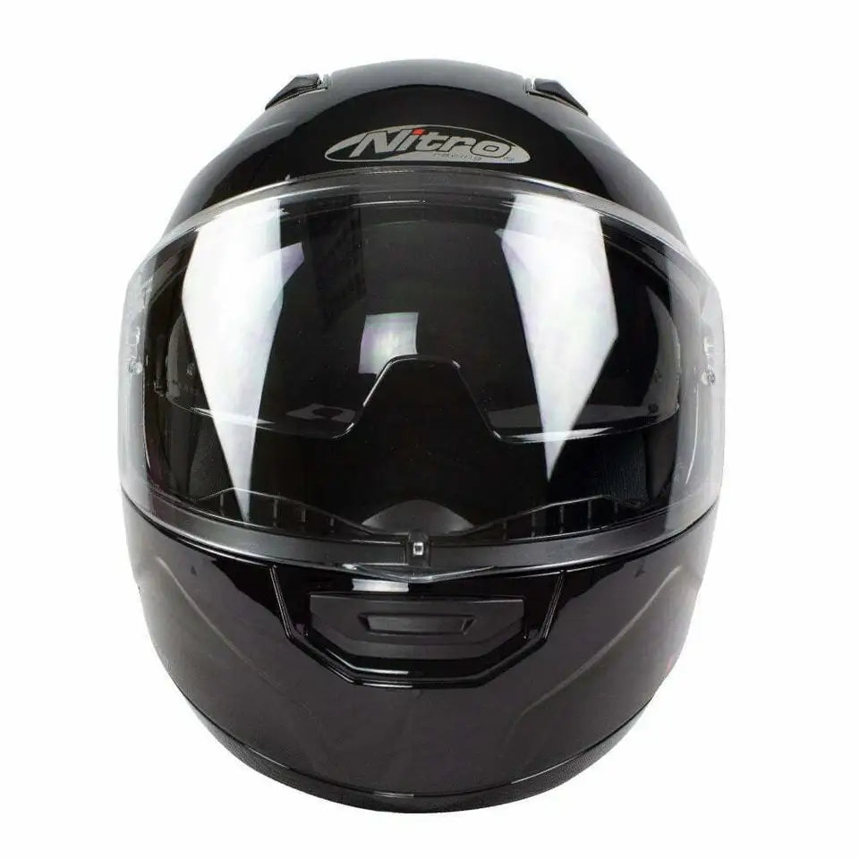 Nitro F350 Uno DVS Flip Up Helmet Gloss Black  - FREE UK Delivery - Moto Central