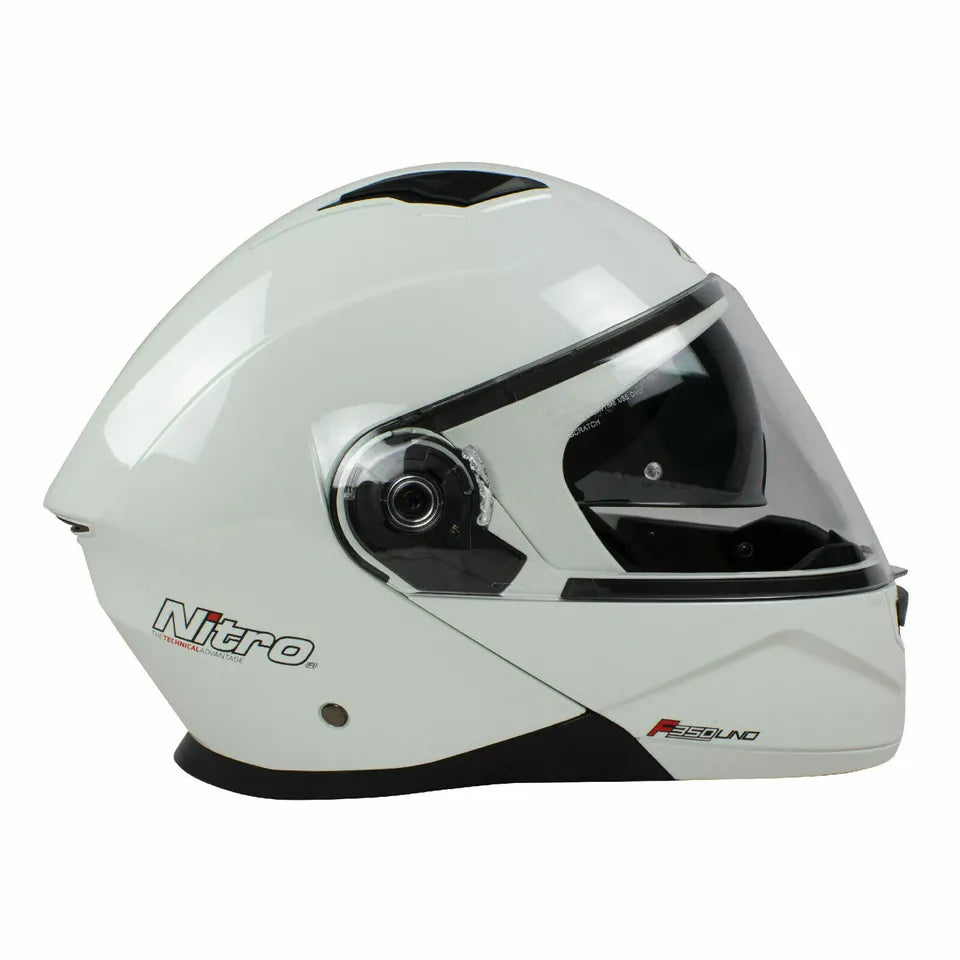 Nitro F350 Uno DVS Flip Up Helmet Gloss White