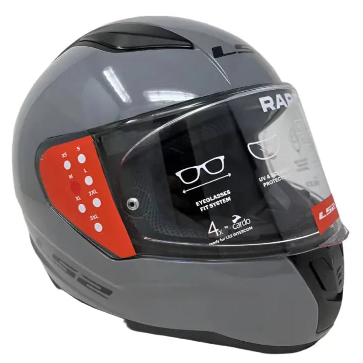 LS2 FF353 Rapid 2 ECE 22.06 Full Face Helmet Solid Nardo Grey - FREE UK Shipping, FREE 365 Day Returns | Moto Central