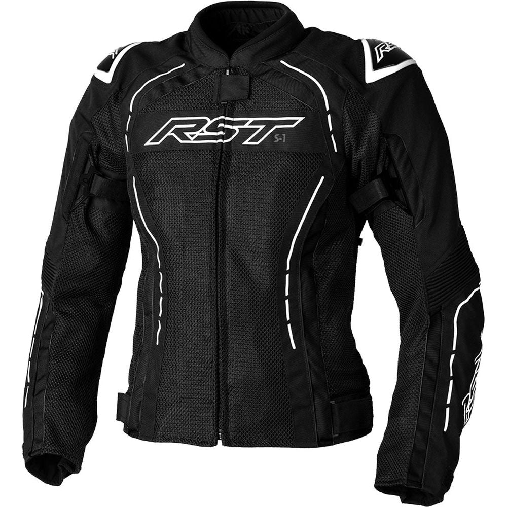 RST S1 Mesh CE Ladies Textile Jacket Black / White