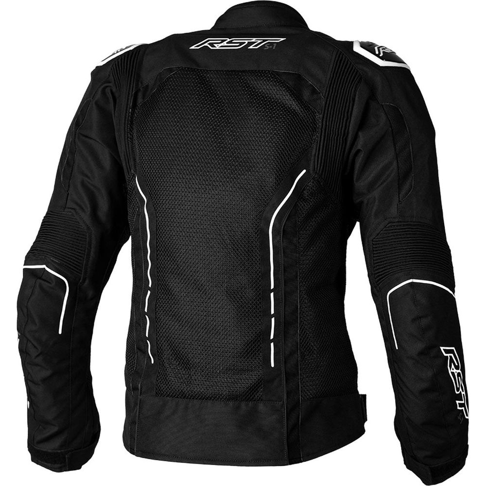 RST S1 Mesh CE Ladies Textile Jacket Black / White - FREE UK Shipping, FREE 365 Day Returns | Moto Central