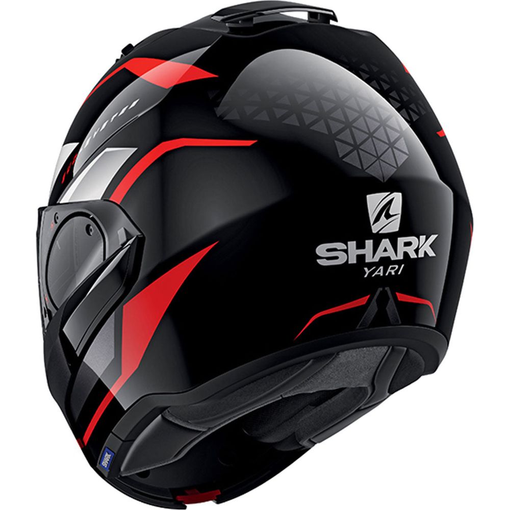 Shark Evo ES Yari Full Face Helmet Black / Red / White - FREE UK Shipping, FREE 365 Day Returns | Moto Central