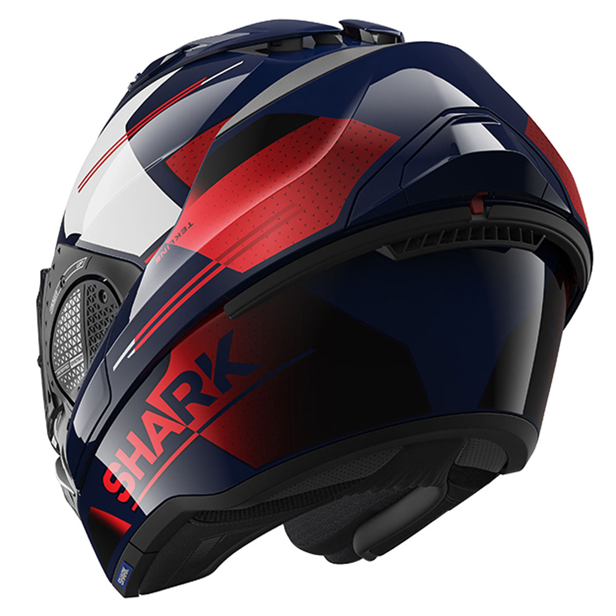 Shark Evo GT Tekline Full Face Helmet Blue / White / Red - FREE UK Shipping, FREE 365 Day Returns | Moto Central