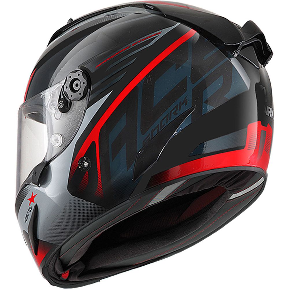 Shark Race R Pro Full Face Helmet Aspy Black / Anthracite / Red