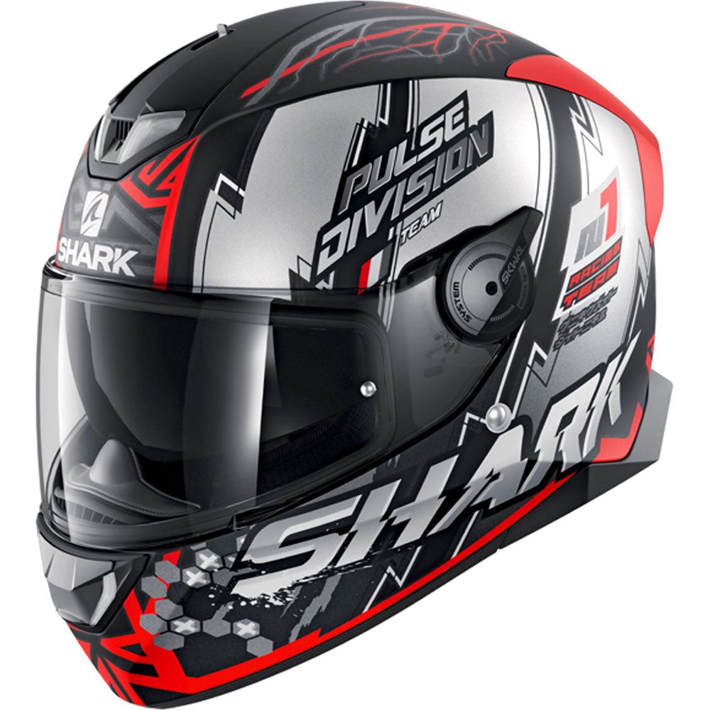 Shark Skwal 2.2 Venger White LED Full Face Helmet Matt Black / Red / Silver