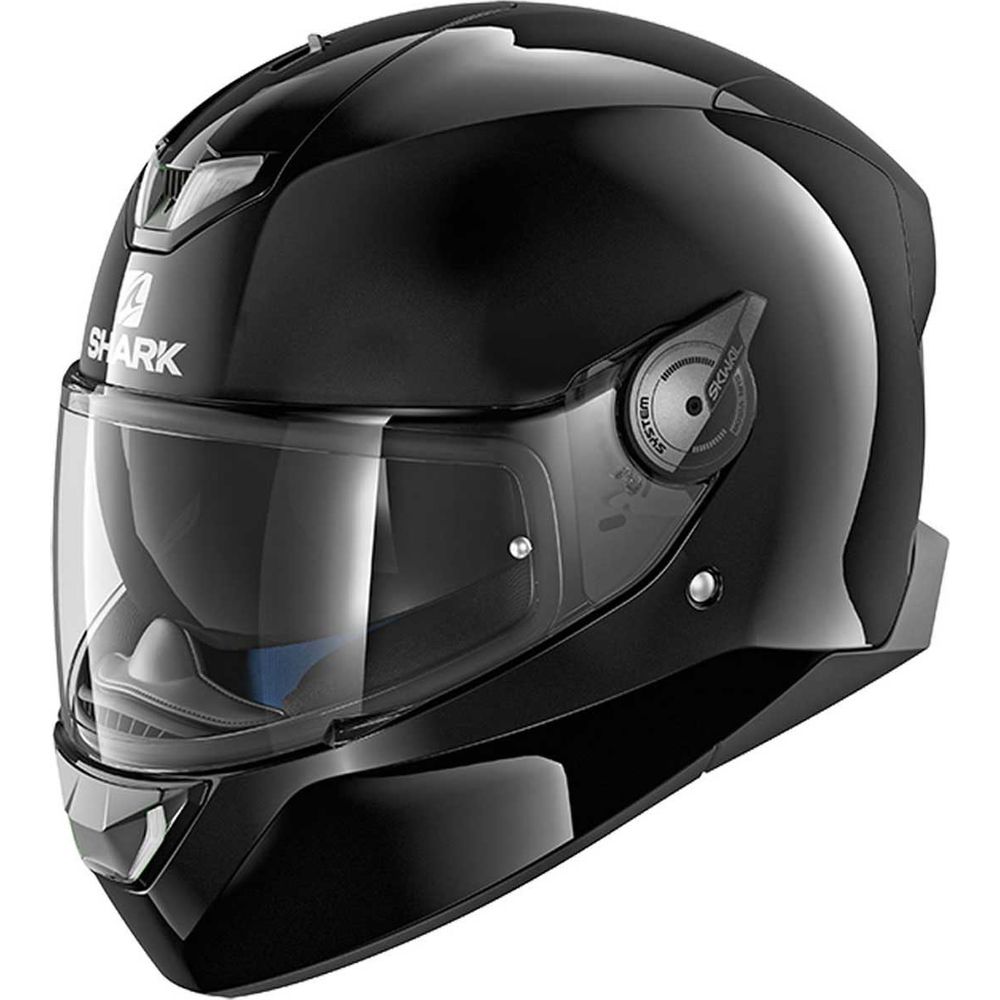 Shark Skwal 2 White LED Blank Full Face Helmet Black