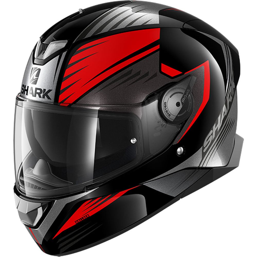 Shark Skwal 2 Hallder Full Face Helmet Black / Red / Anthracite