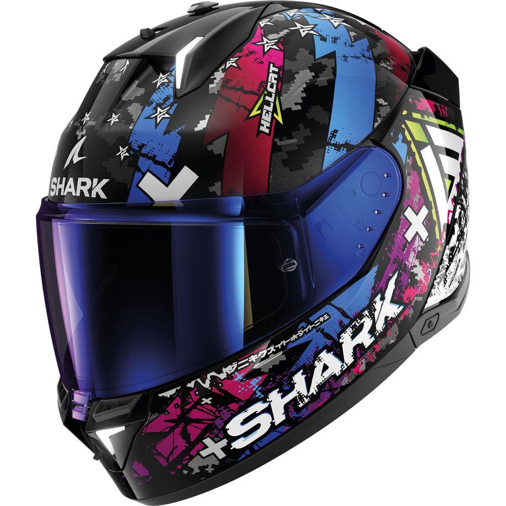 Shark Skwal i3 Full Face Helmet Hellcat White / Blue / Black