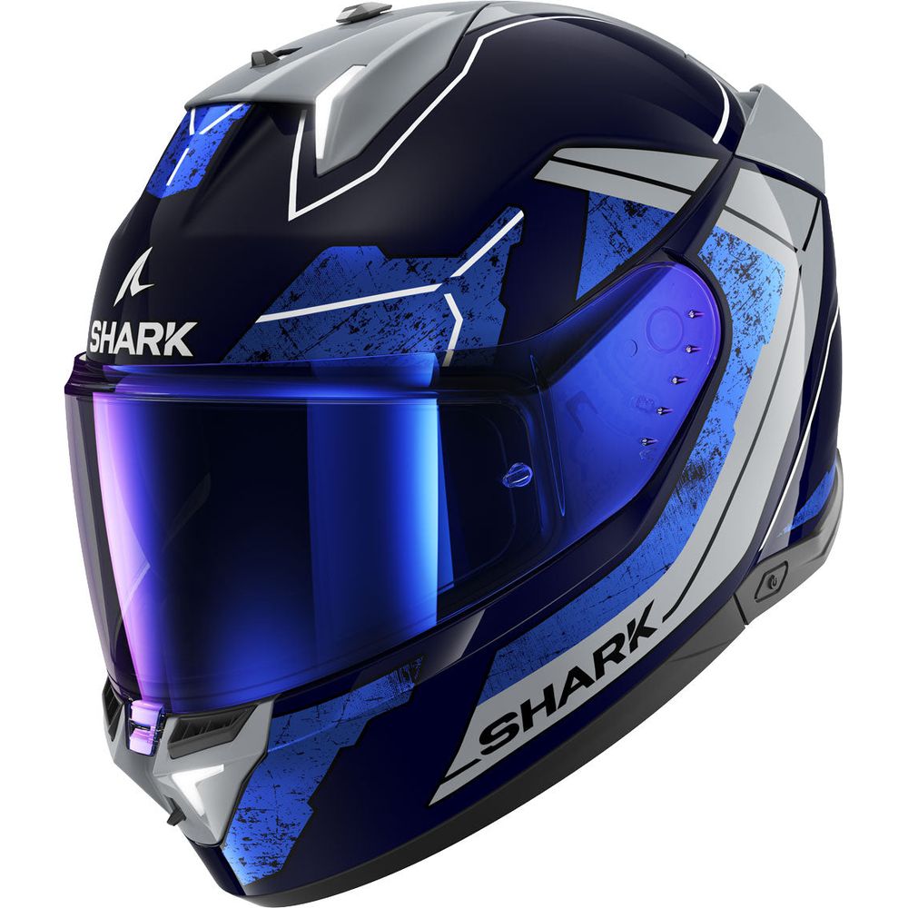 Shark Skwal i3 Full Face Helmet Rhad Blue / Chrome / Silver